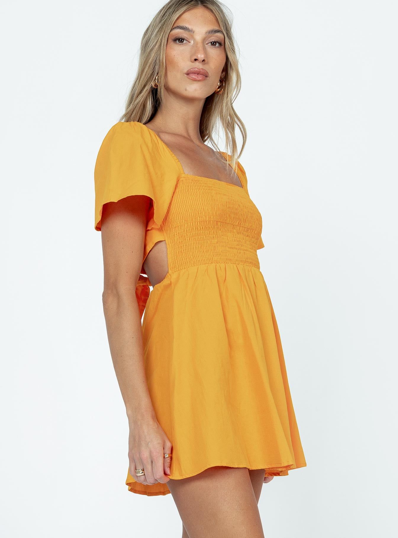Summer Nights Mini Dress Orange sold by Princess Polly product image thumbnail 4