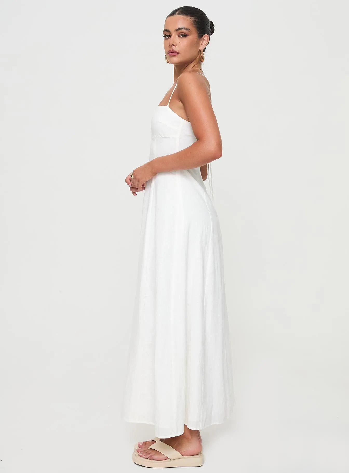 Brightwell Maxi Dress White sold by Princess Polly product image thumbnail 4