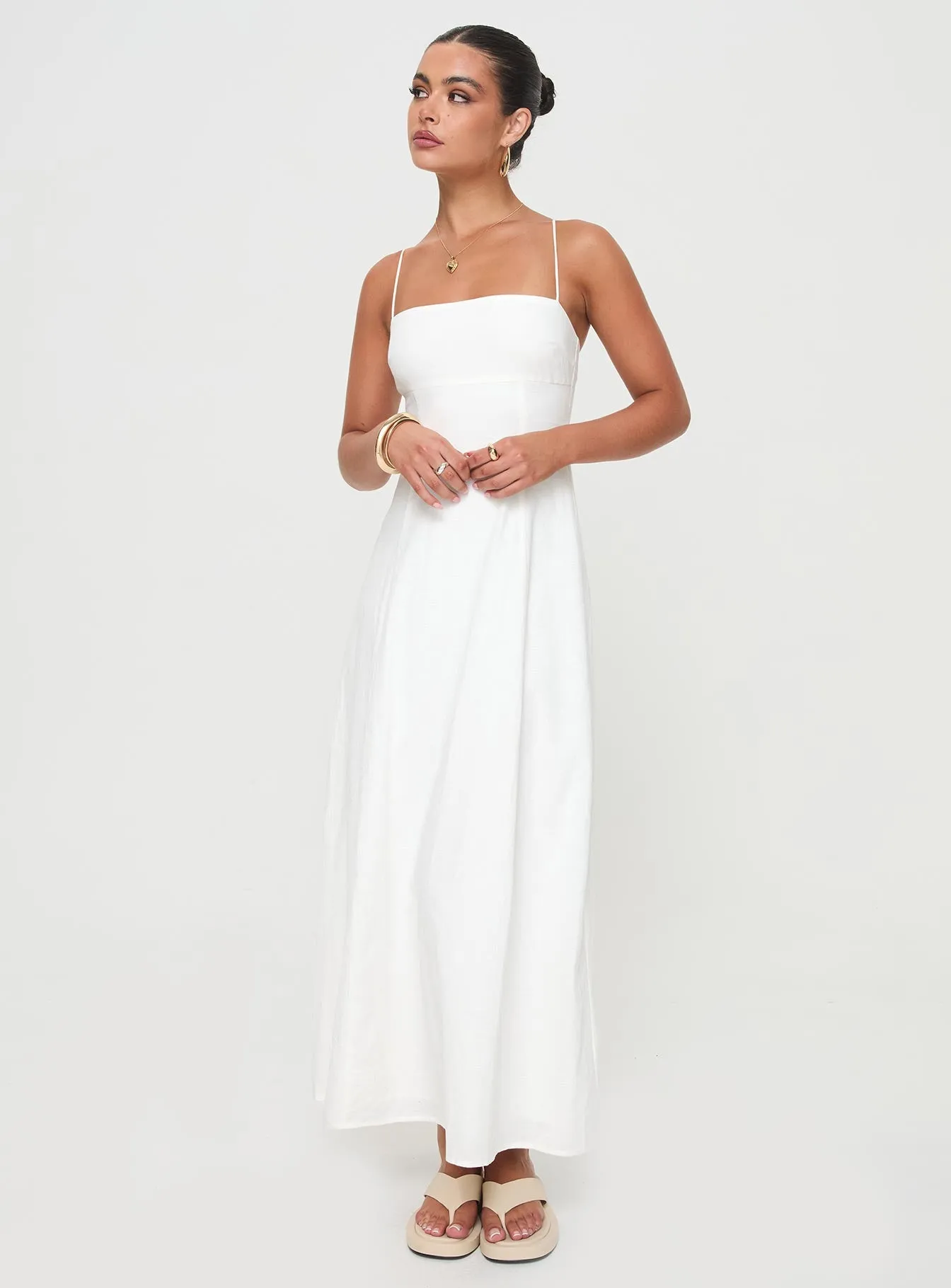 Brightwell Maxi Dress White sold by Princess Polly product image thumbnail 2