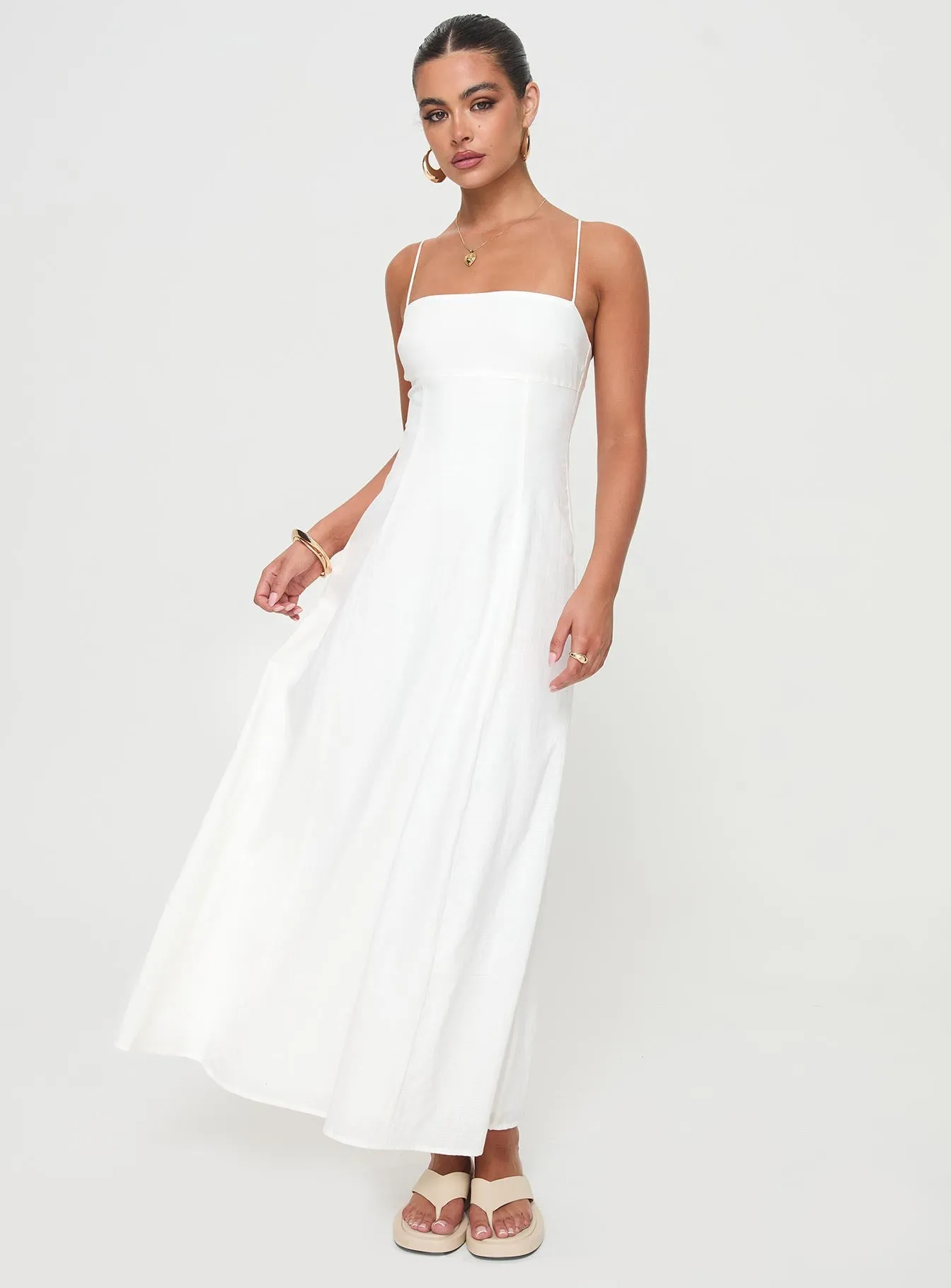 Brightwell Maxi Dress White sold by Princess Polly product image thumbnail 3