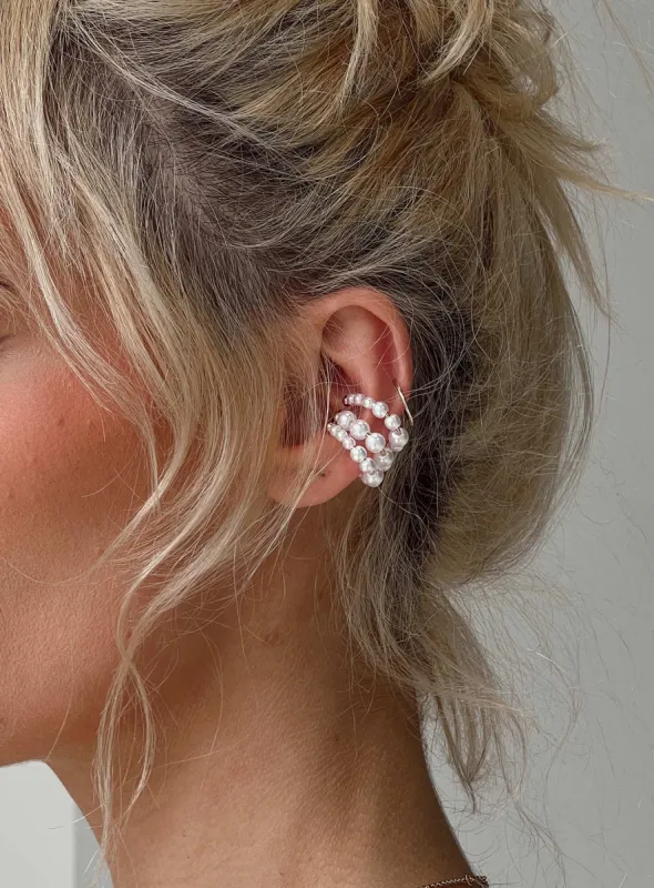Posca Ear Cuff Pearl sold by Princess Polly