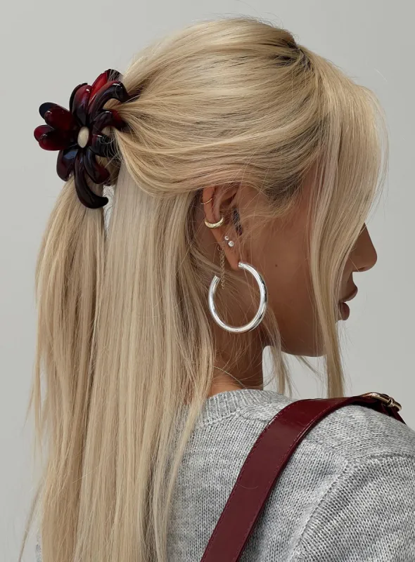 Maddix Claw Clip Red sold by Princess Polly