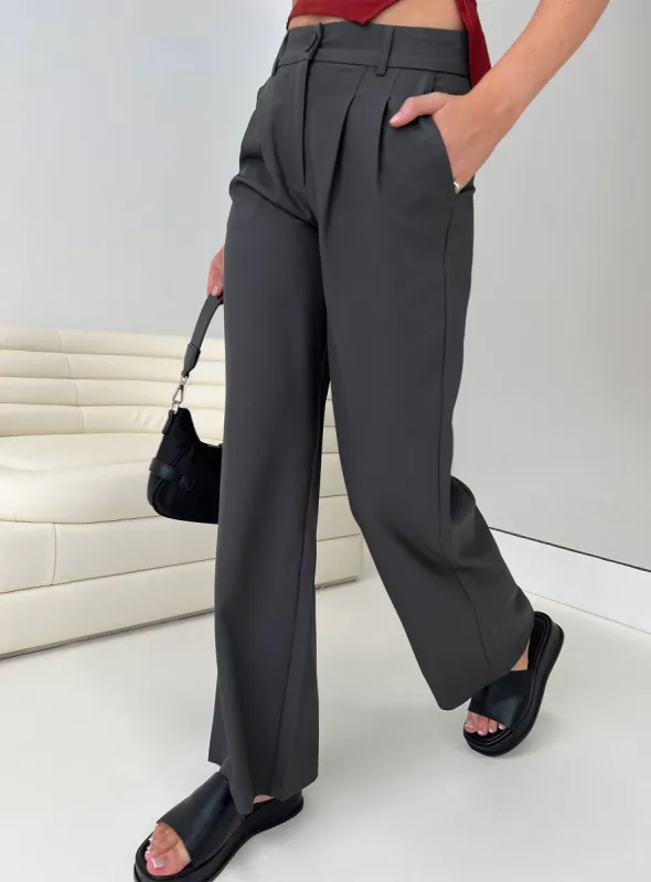 Archie Low Rise Pants Slate sold by Princess Polly