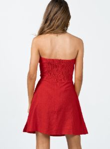 Falling For You Mini Dress Red sold by Princess Polly