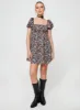 Let's Dance Mini Dress Black Floral sold by Princess Polly