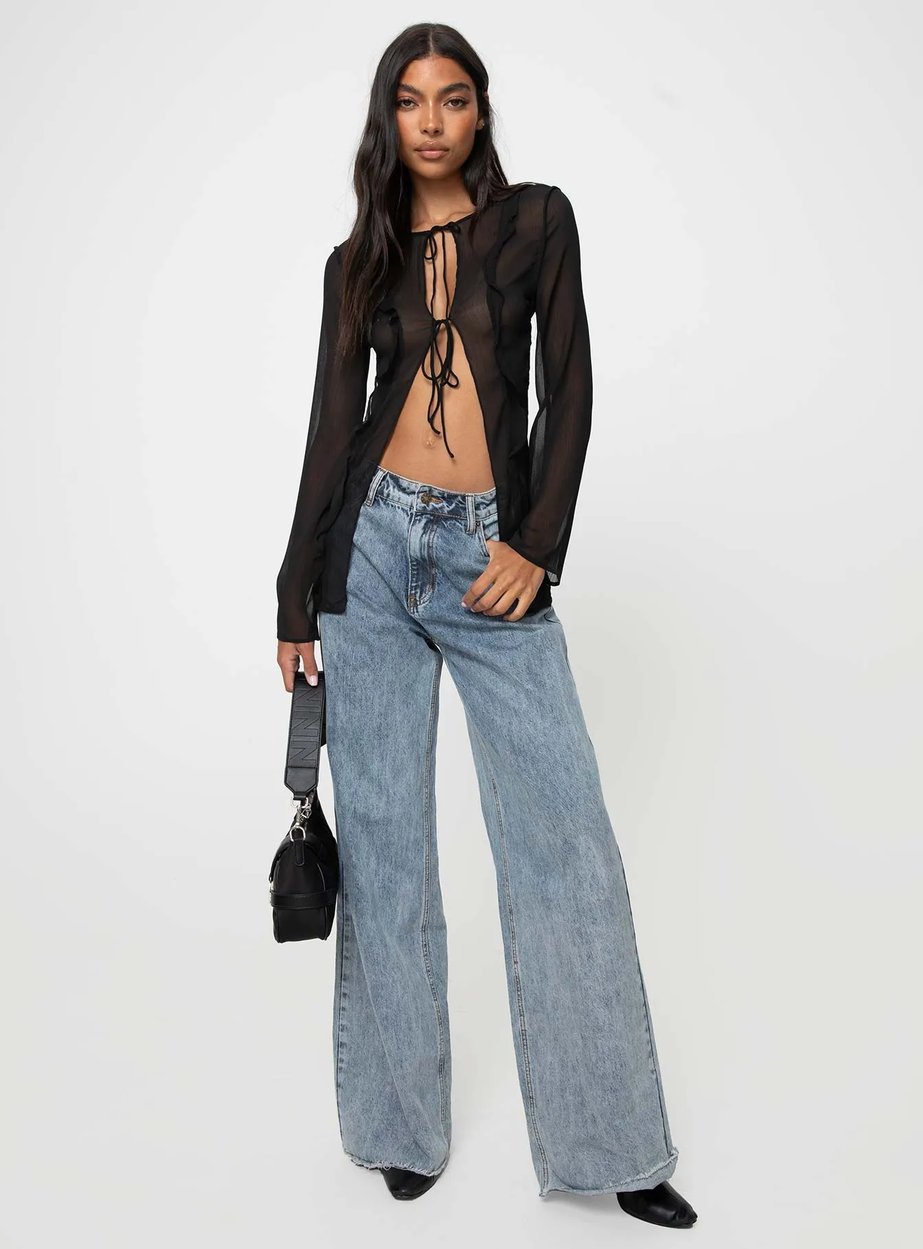 Barely There Tie Top Onyx sold by Princess Polly product image thumbnail 3