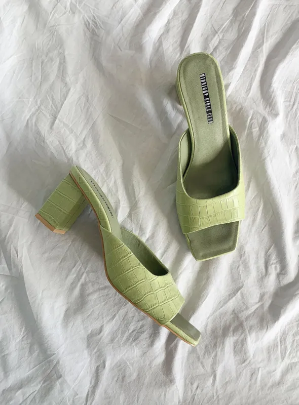 Clair De Lune Heels Neo Mint sold by Princess Polly