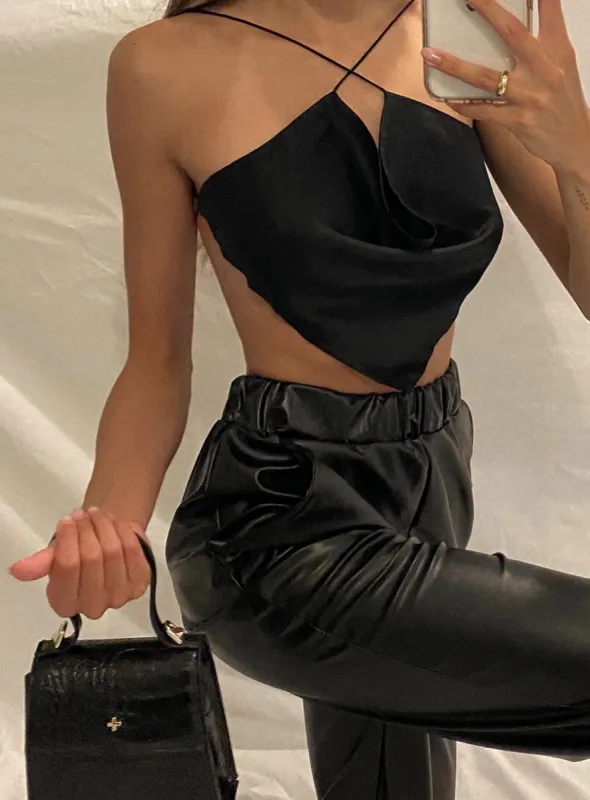 Julia Top Black sold by Princess Polly