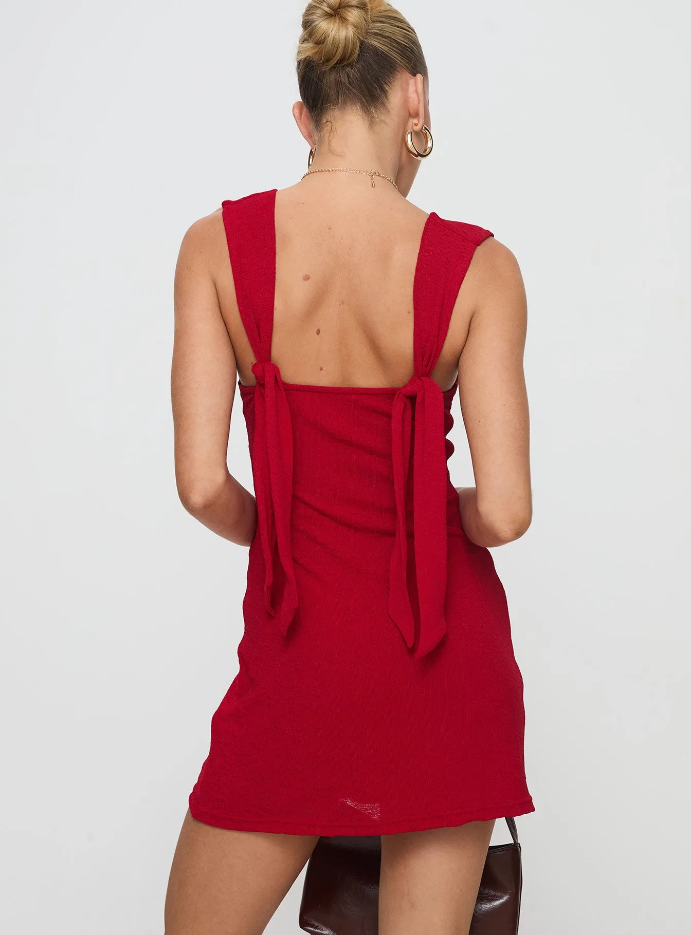 Steward Mini Dress Red sold by Princess Polly product image thumbnail 5