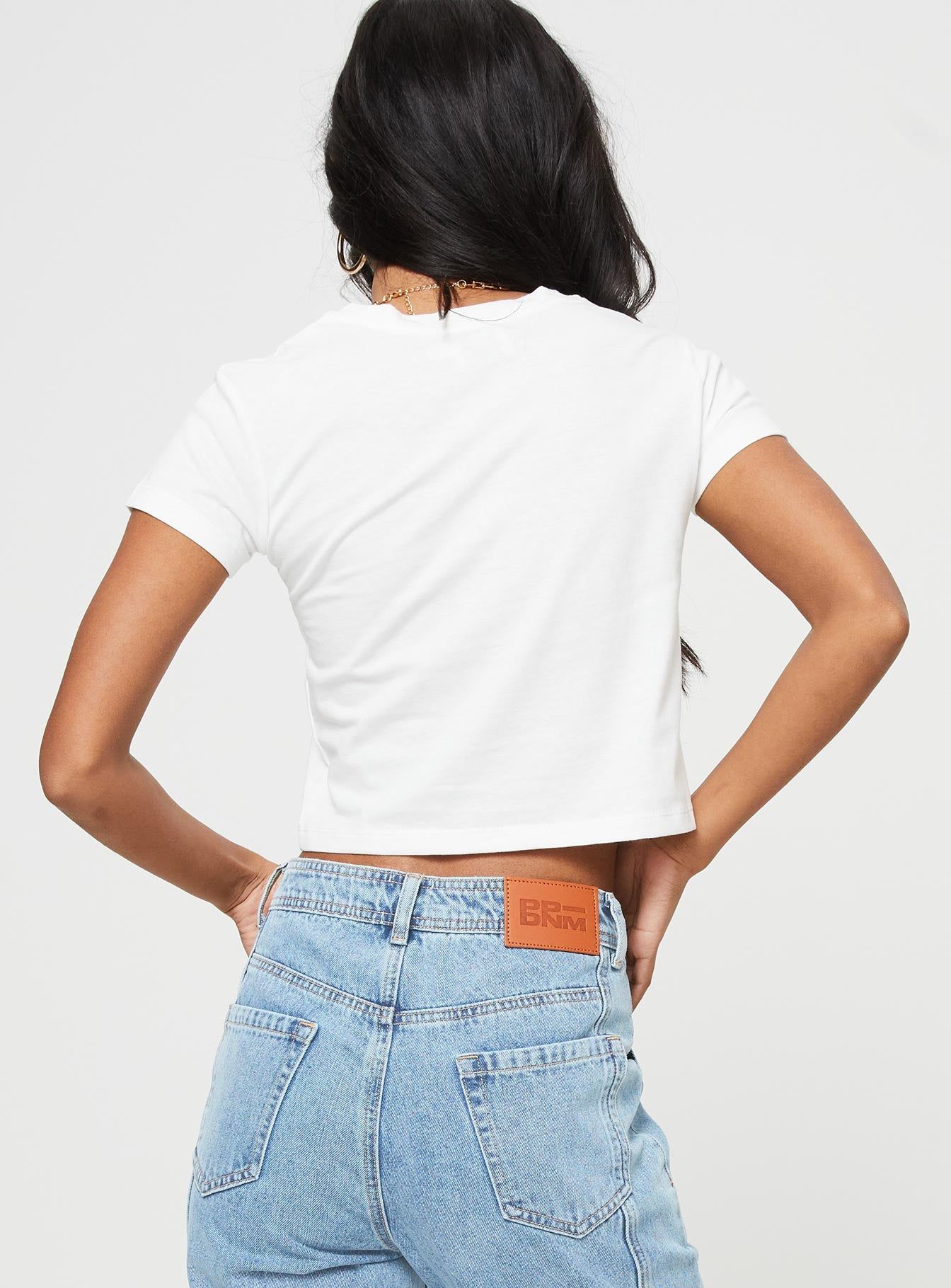 Last Palms Baby Tee White sold by Princess Polly product image thumbnail 5