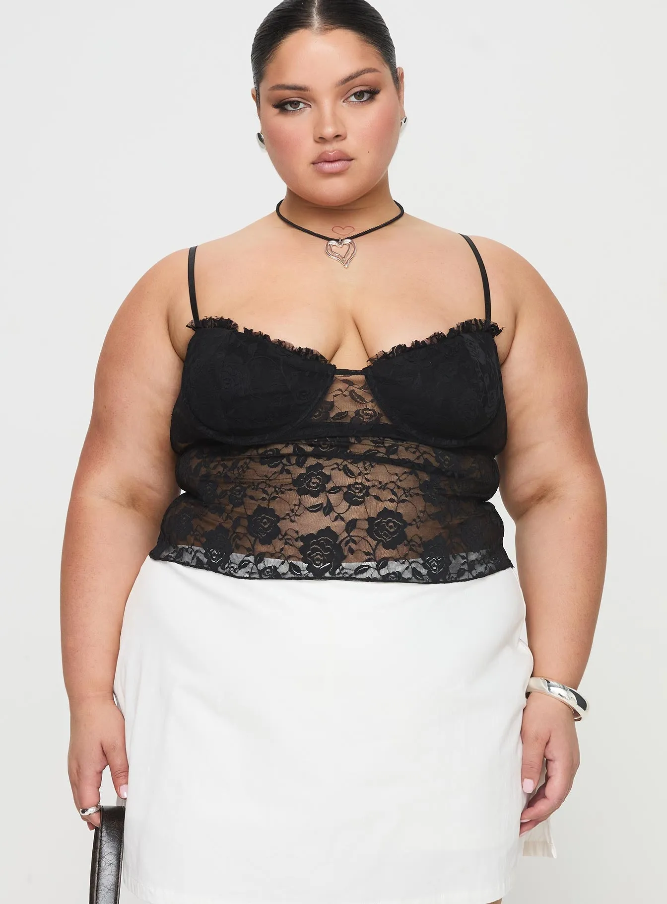 Kerr Lace Top Black Curve sold by Princess Polly product image thumbnail 2