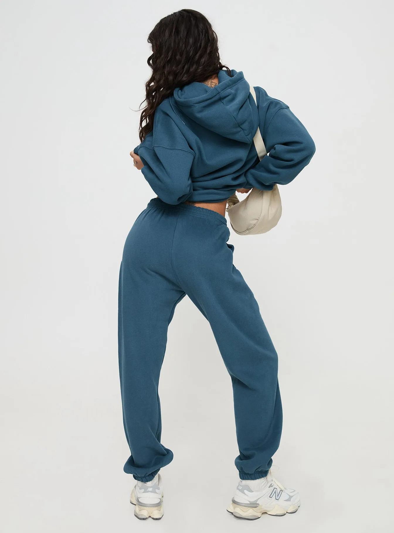 Princess Polly Track Pants Block / Cursive Text Slate sold by Princess Polly product image thumbnail 5