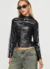 Lowgan Faux Leather Jacket Black sold by Princess Polly
