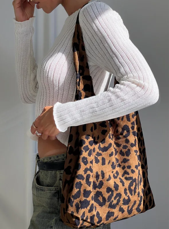 Washington Street Bag Leopard sold by Princess Polly