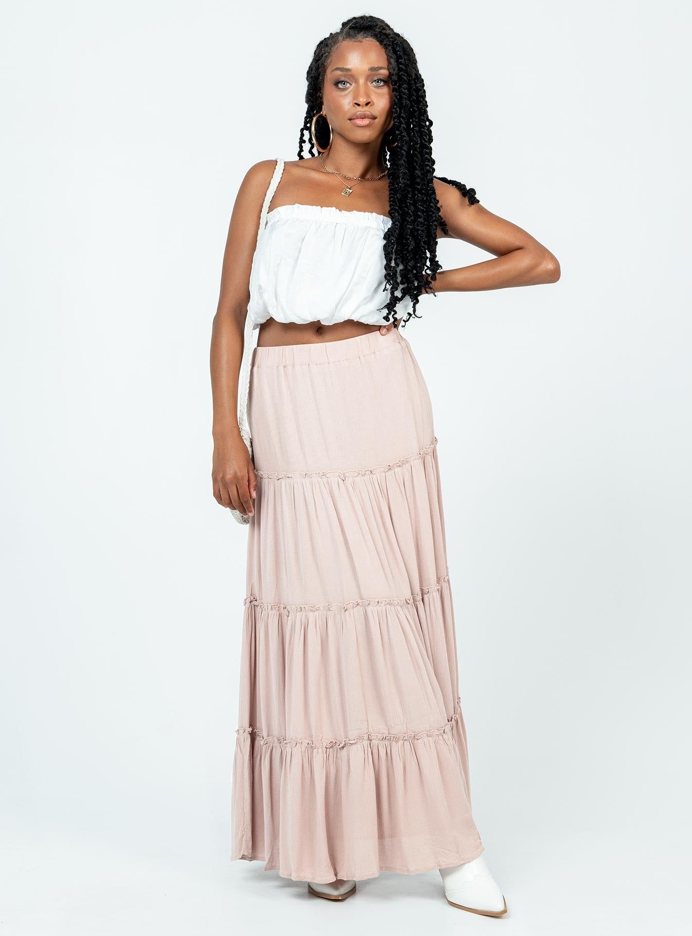 Miriah Maxi Skirt Beige sold by Princess Polly product image thumbnail 2