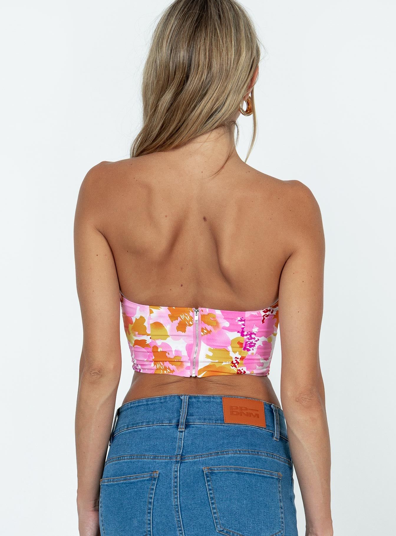 Waverly Strapless Top Pink sold by Princess Polly product image thumbnail 4