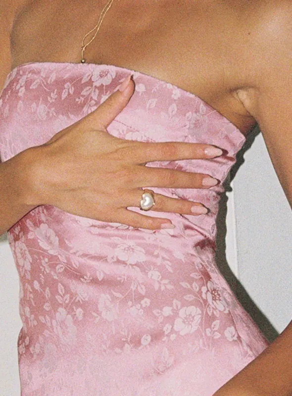 Adria Pearl Ring Gold sold by Princess Polly