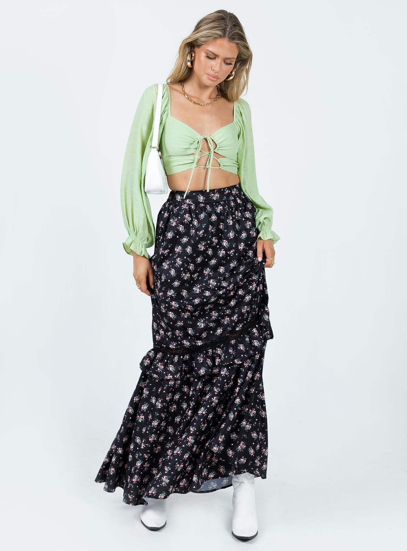 Fowler Maxi Skirt Black sold by Princess Polly product image thumbnail 2