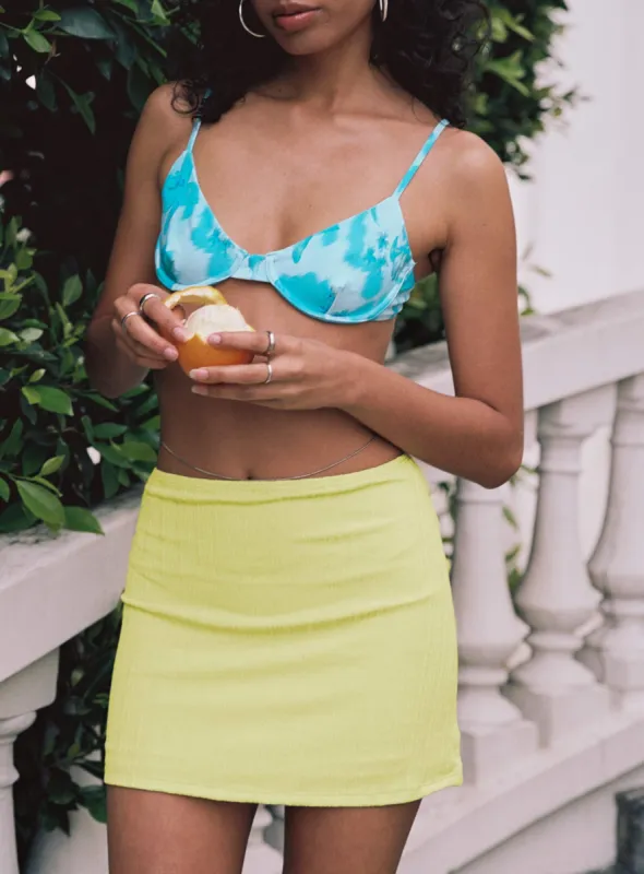Mani Mini Skirt Yellow sold by Princess Polly