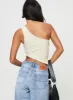 Toomba One Shoulder Top Cream sold by Princess Polly