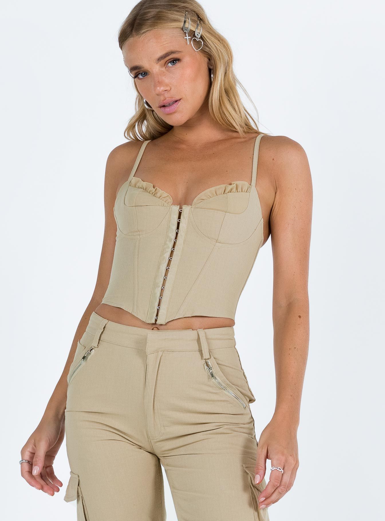 Destiny Top Taupe sold by Princess Polly product image thumbnail 2