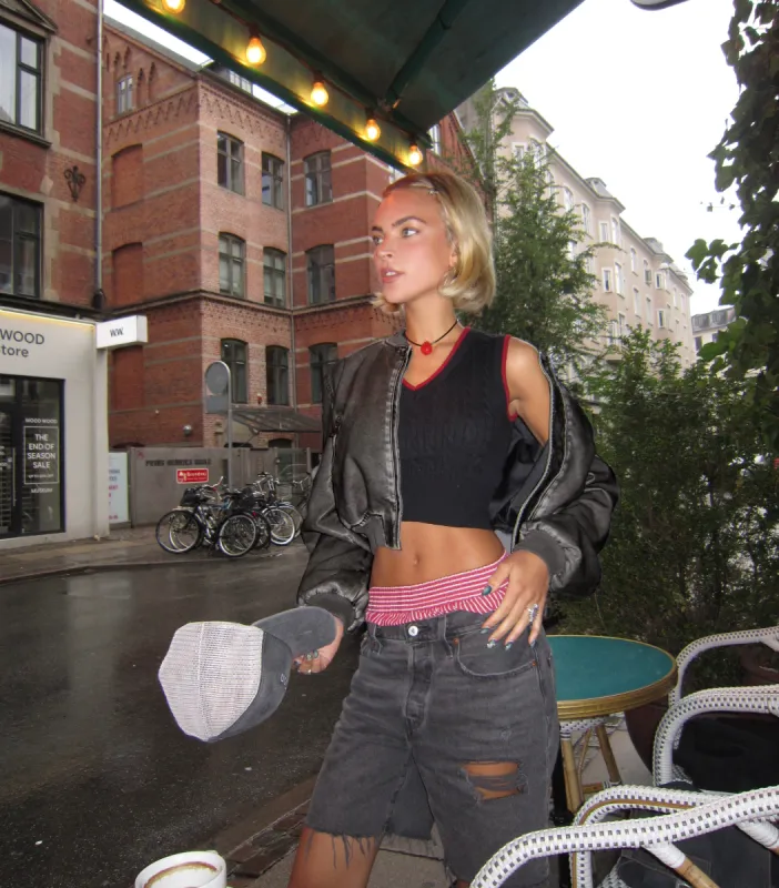 Allure Bomber Jacket Slate sold by Princess Polly