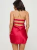 Shellie Mini Dress Red Petite sold by Princess Polly