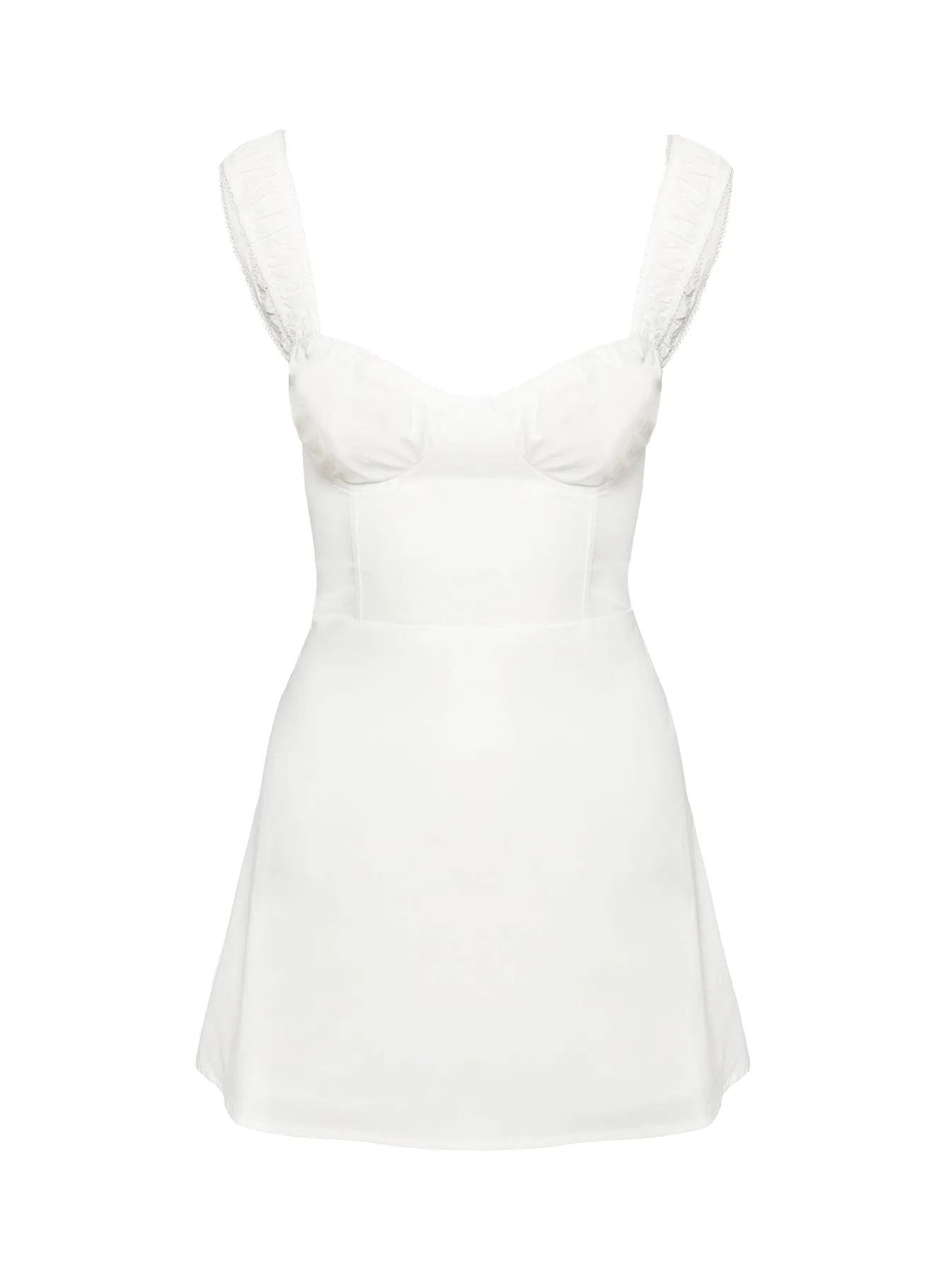 Faubert Mini Dress White sold by Princess Polly product image thumbnail 5