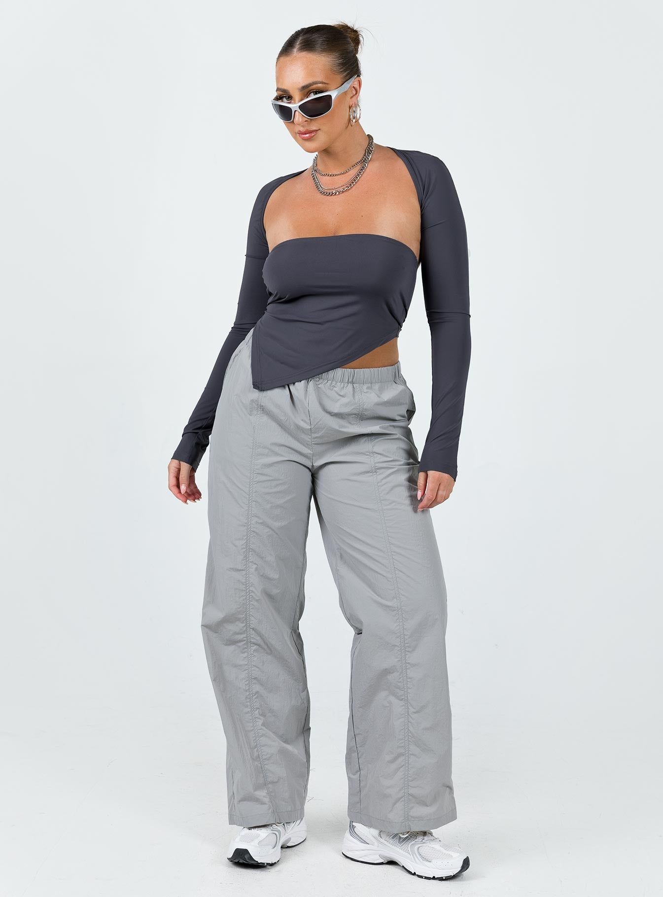 Kosta Parachute Pants Grey sold by Princess Polly product image thumbnail 2