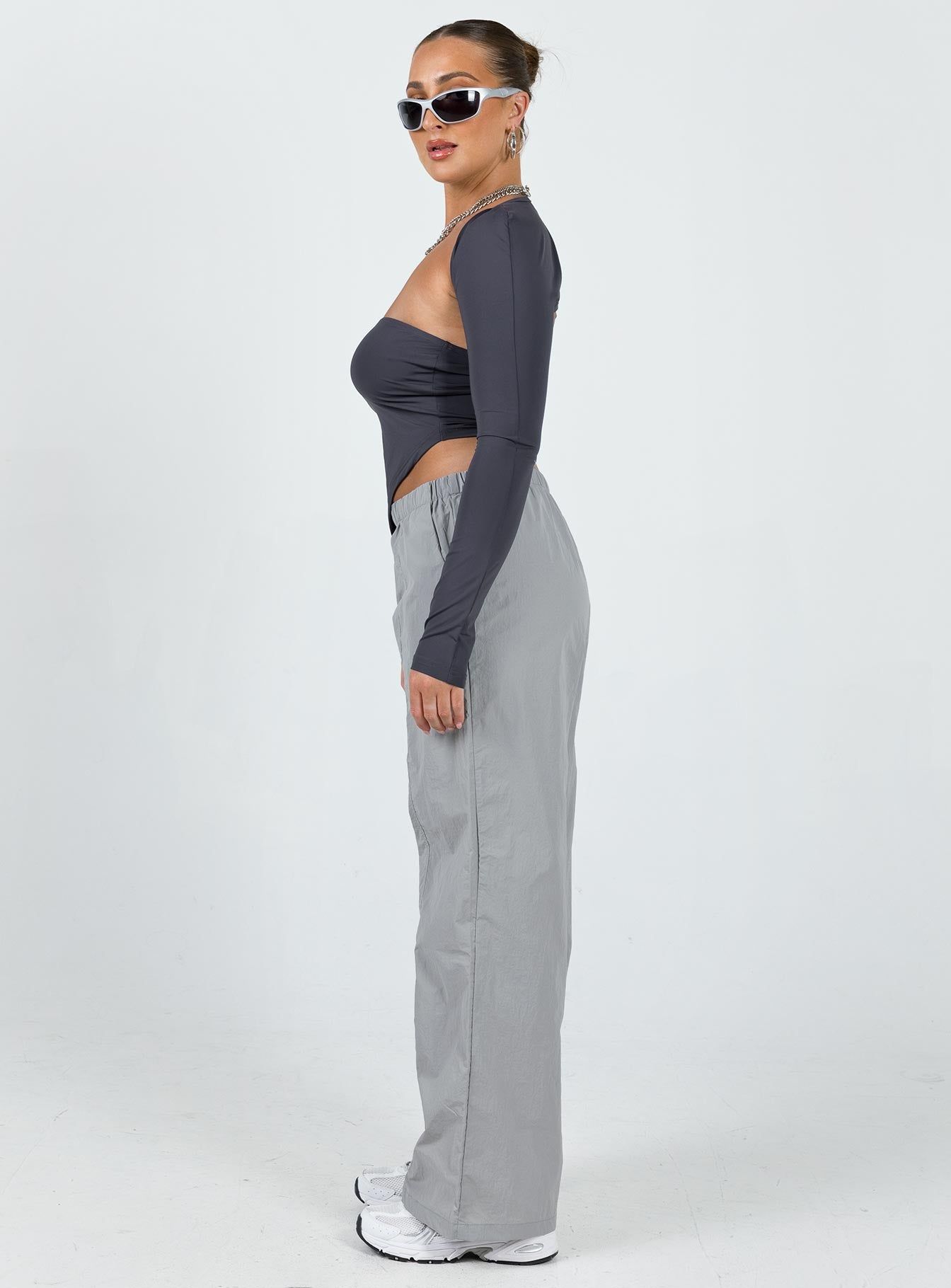 Kosta Parachute Pants Grey sold by Princess Polly product image thumbnail 3