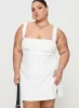 Bombshell Mini Dress White Curve sold by Princess Polly