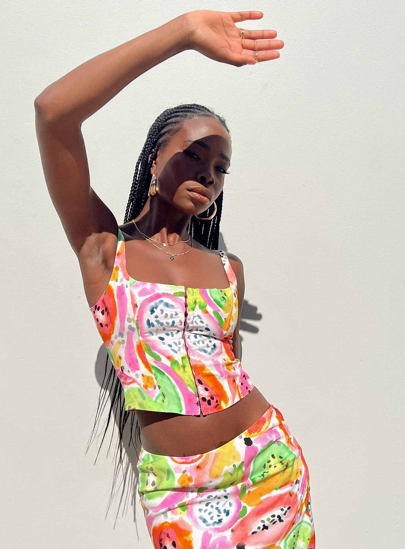 Pinacolada Corset Multi sold by Princess Polly