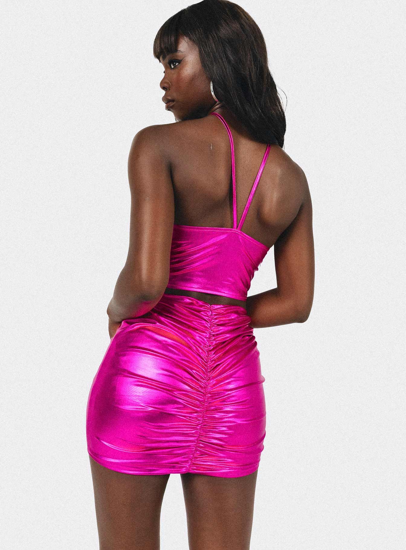 Okinya Mini Skirt Pink sold by Princess Polly product image thumbnail 4