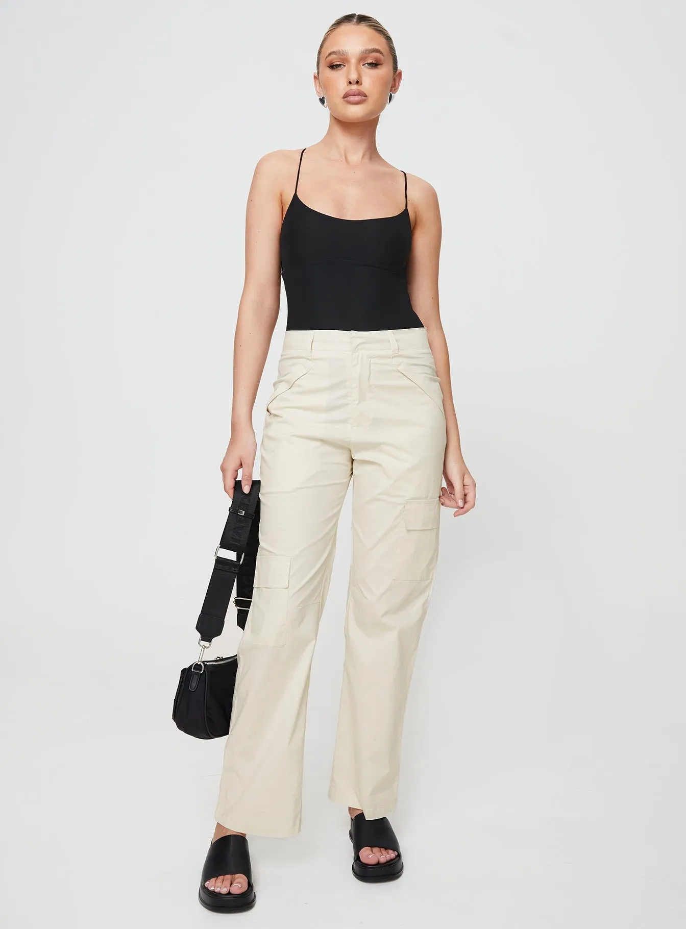 Ryliana Cargo Pants Beige sold by Princess Polly product image thumbnail 2