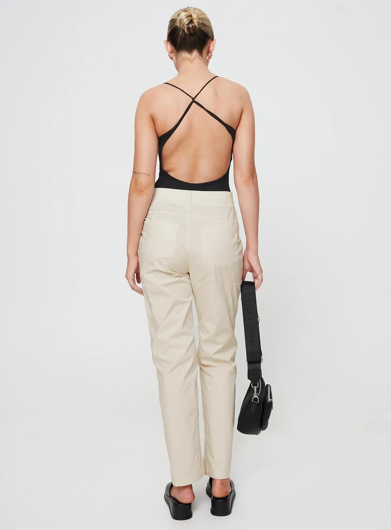 Ryliana Cargo Pants Beige sold by Princess Polly product image thumbnail 4