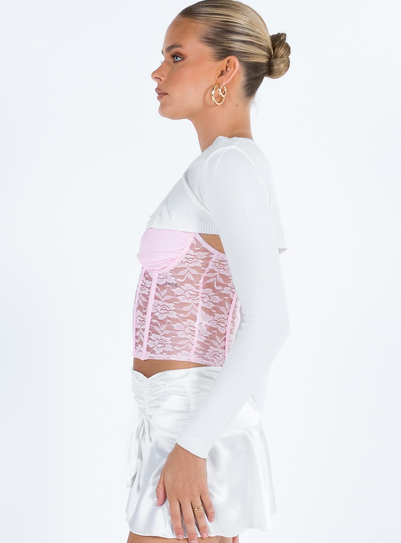 Alexanderson Cardigan White sold by Princess Polly product image thumbnail 4