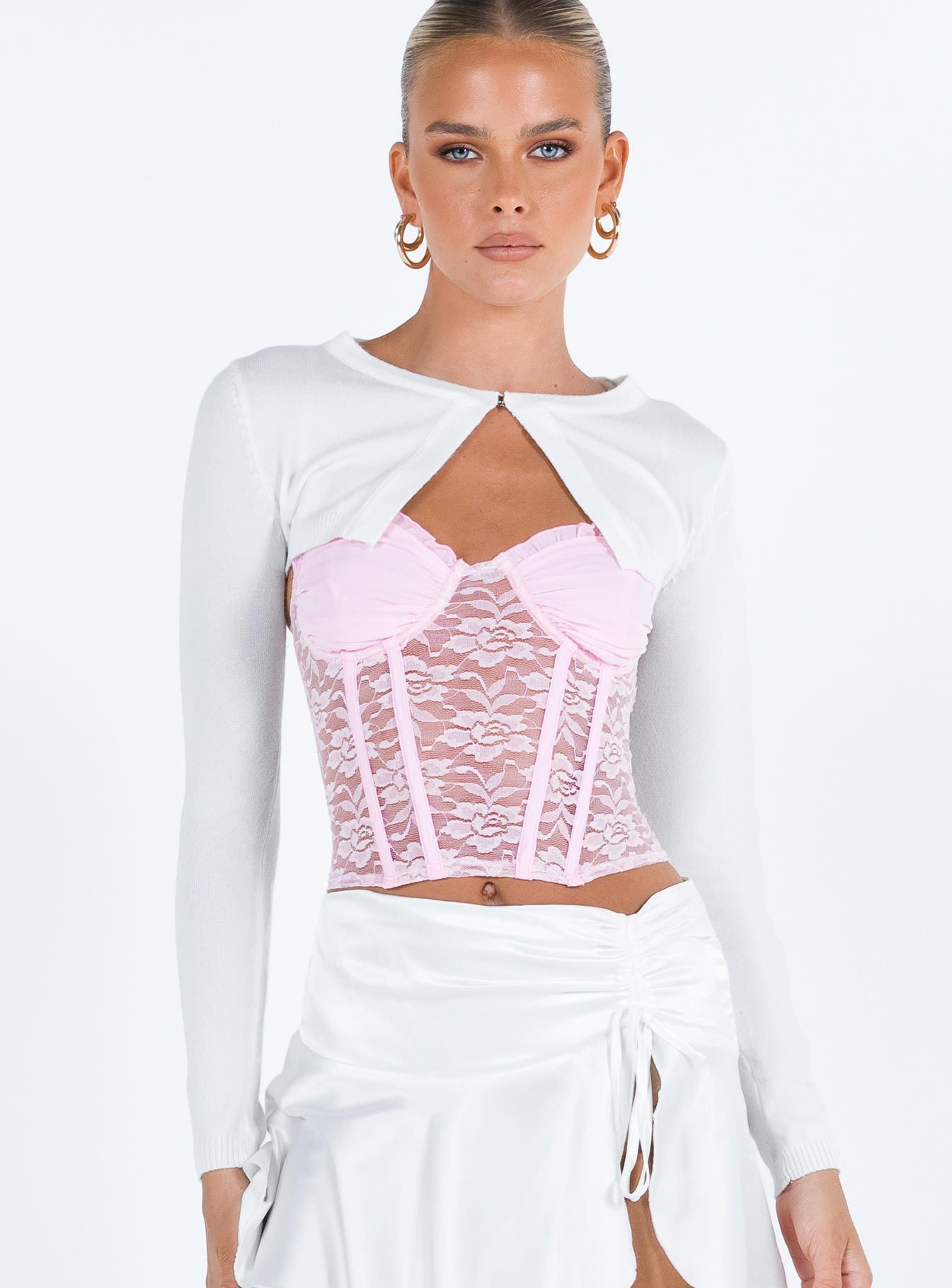 Alexanderson Cardigan White sold by Princess Polly product image thumbnail 2