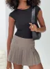 Cartwright Cord Mini Skirt Grey sold by Princess Polly