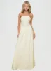 Slow Dance Linen Blend Maxi Dress Cream / Blue sold by Princess Polly