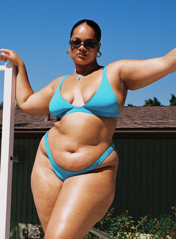 Josie Bikini Top Blue Curve sold by Princess Polly