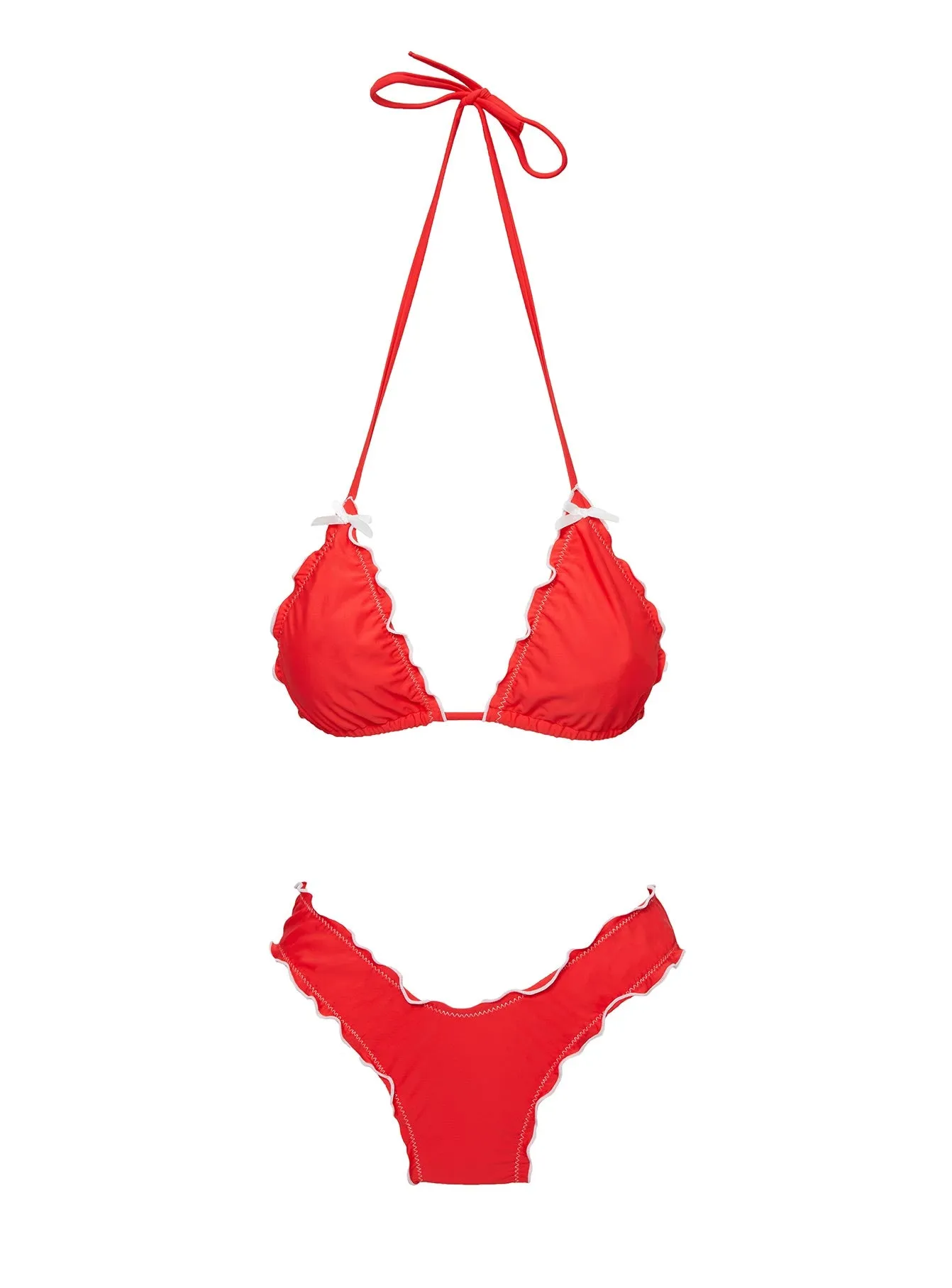 Kathrine High Cut Cheeky Bikini Bottom Red sold by Princess Polly product image thumbnail 5