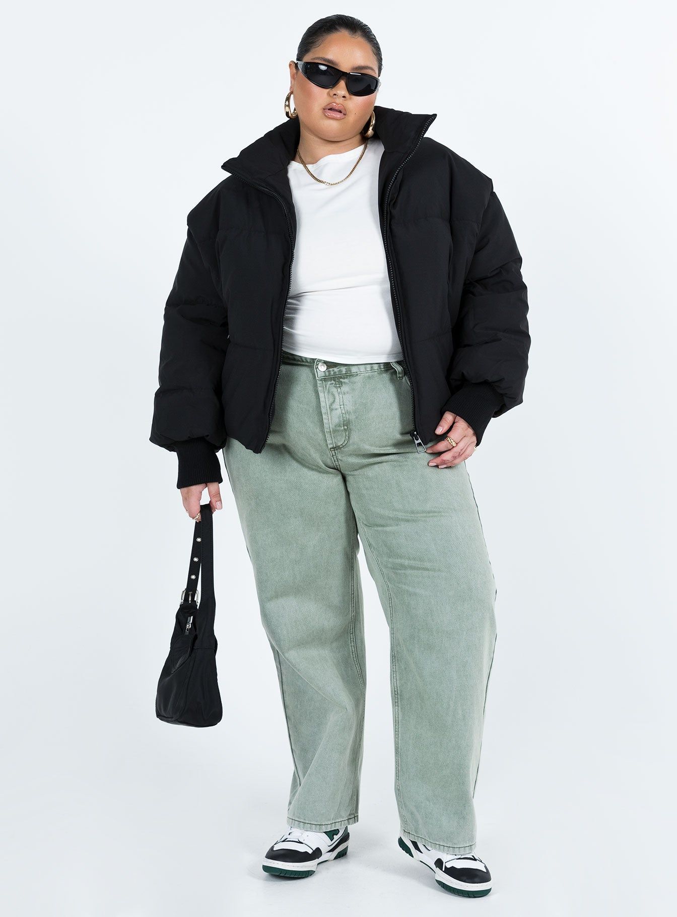Abe Puffer Jacket Black Curve sold by Princess Polly product image thumbnail 3