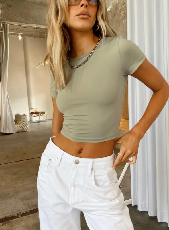 Handa Top Sage sold by Princess Polly