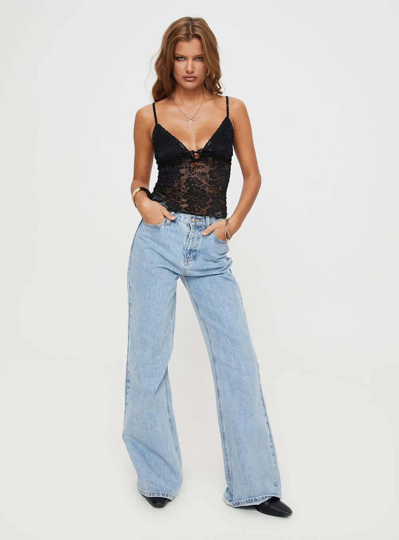 Manski Lace Top Black sold by Princess Polly product image thumbnail 3