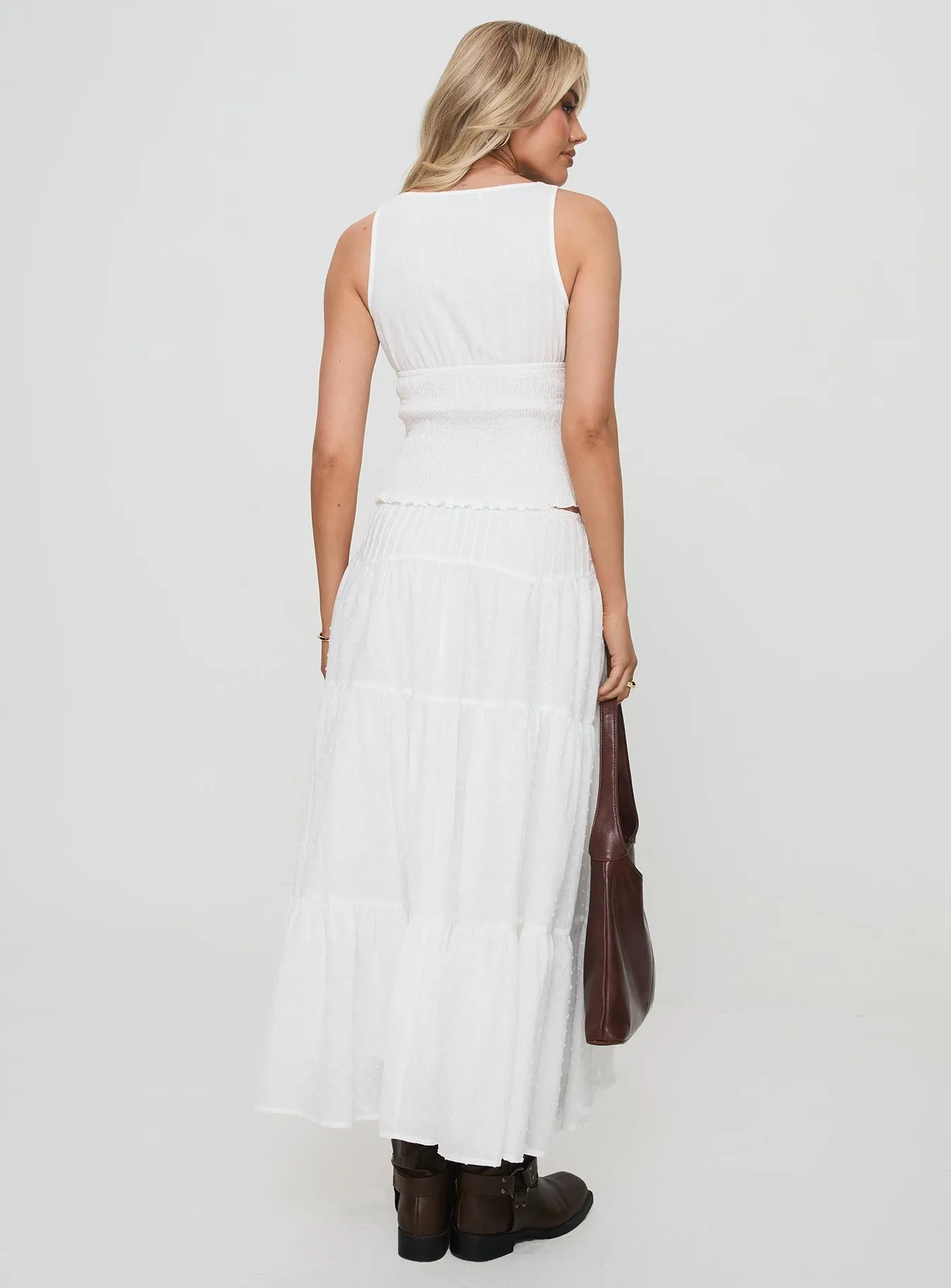 Cherry On Top Maxi Skirt White sold by Princess Polly product image thumbnail 5