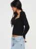 Mavins Long Sleeve Top Black sold by Princess Polly