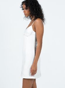 Lunara Mini Dress White sold by Princess Polly