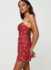 Marklea Mini Dress Red Floral sold by Princess Polly
