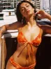 Lelani Ruched Bikini Top Orange Floral sold by Princess Polly