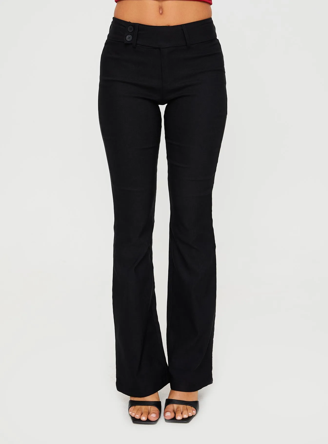 Kinkirk Flared Pants Black sold by Princess Polly product image thumbnail 4